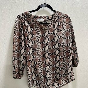 Animal print blouse